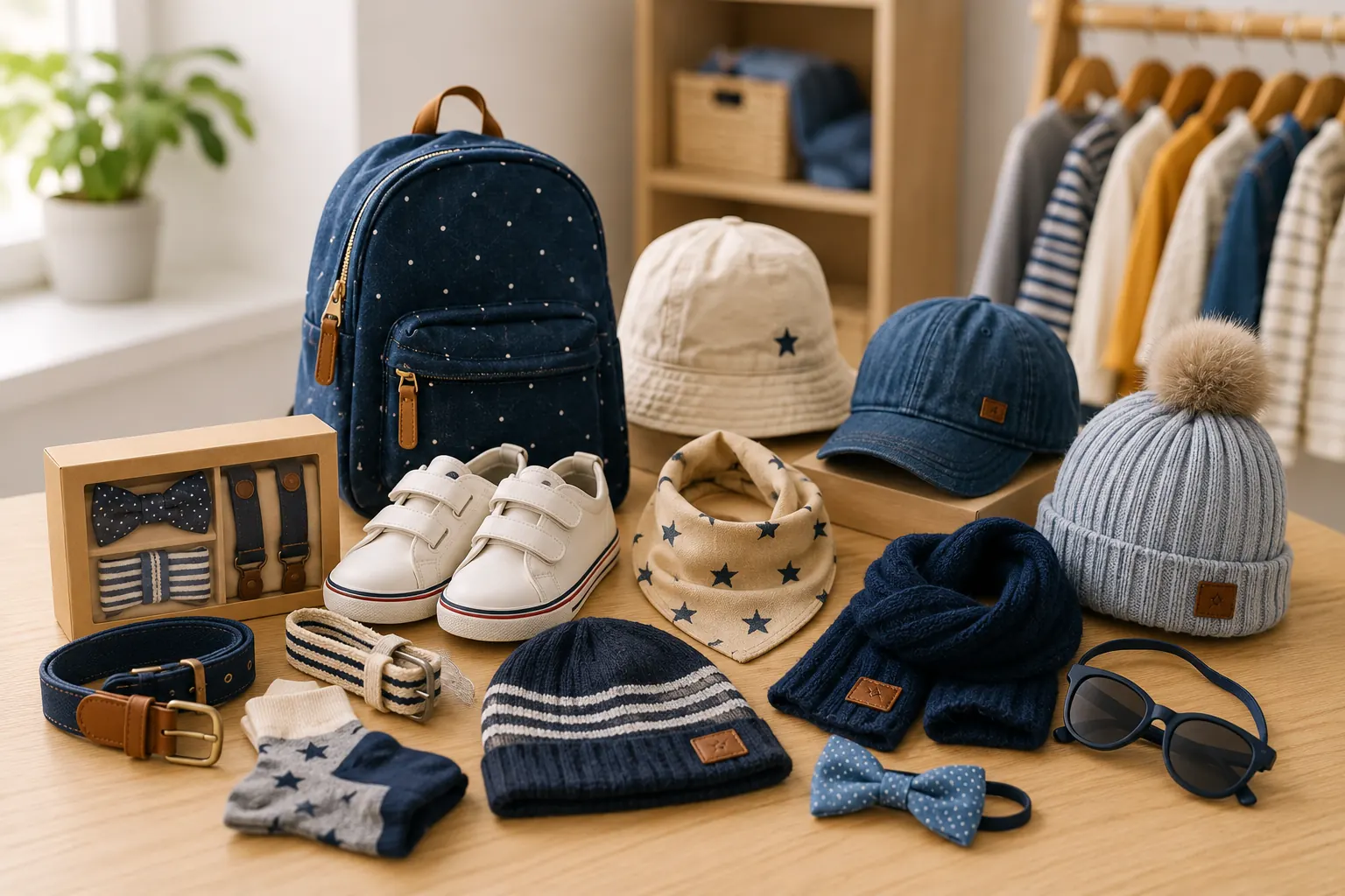 Stock accessori bambino cappelli e complementary