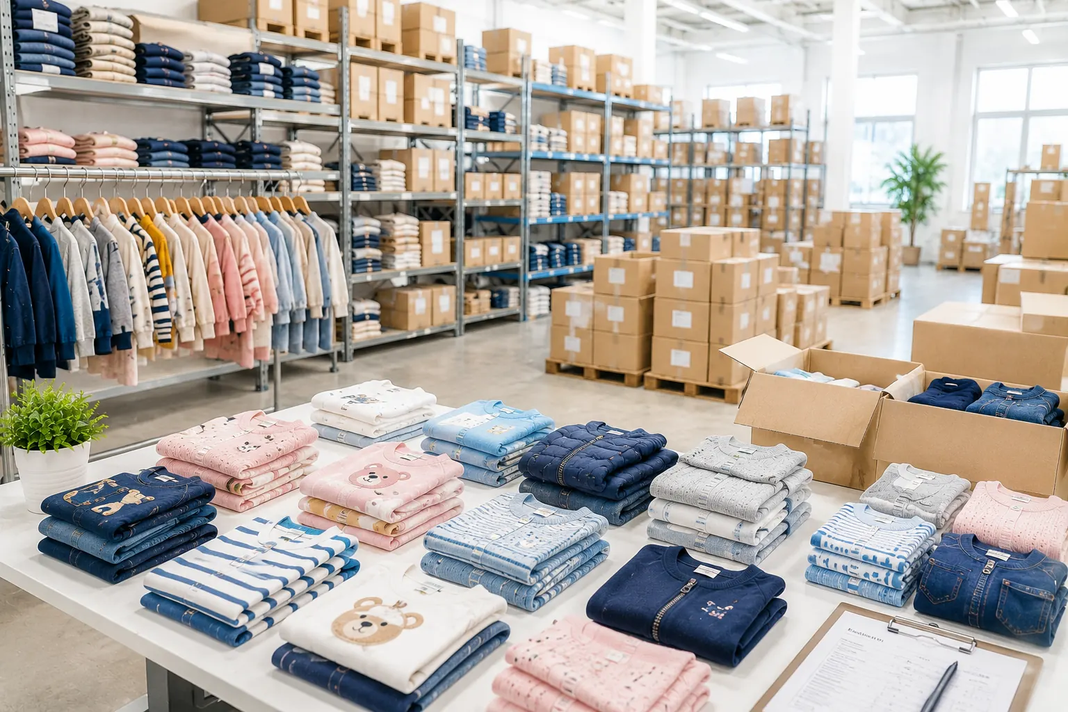 Stock e fallimenti abbigliamento bambino
